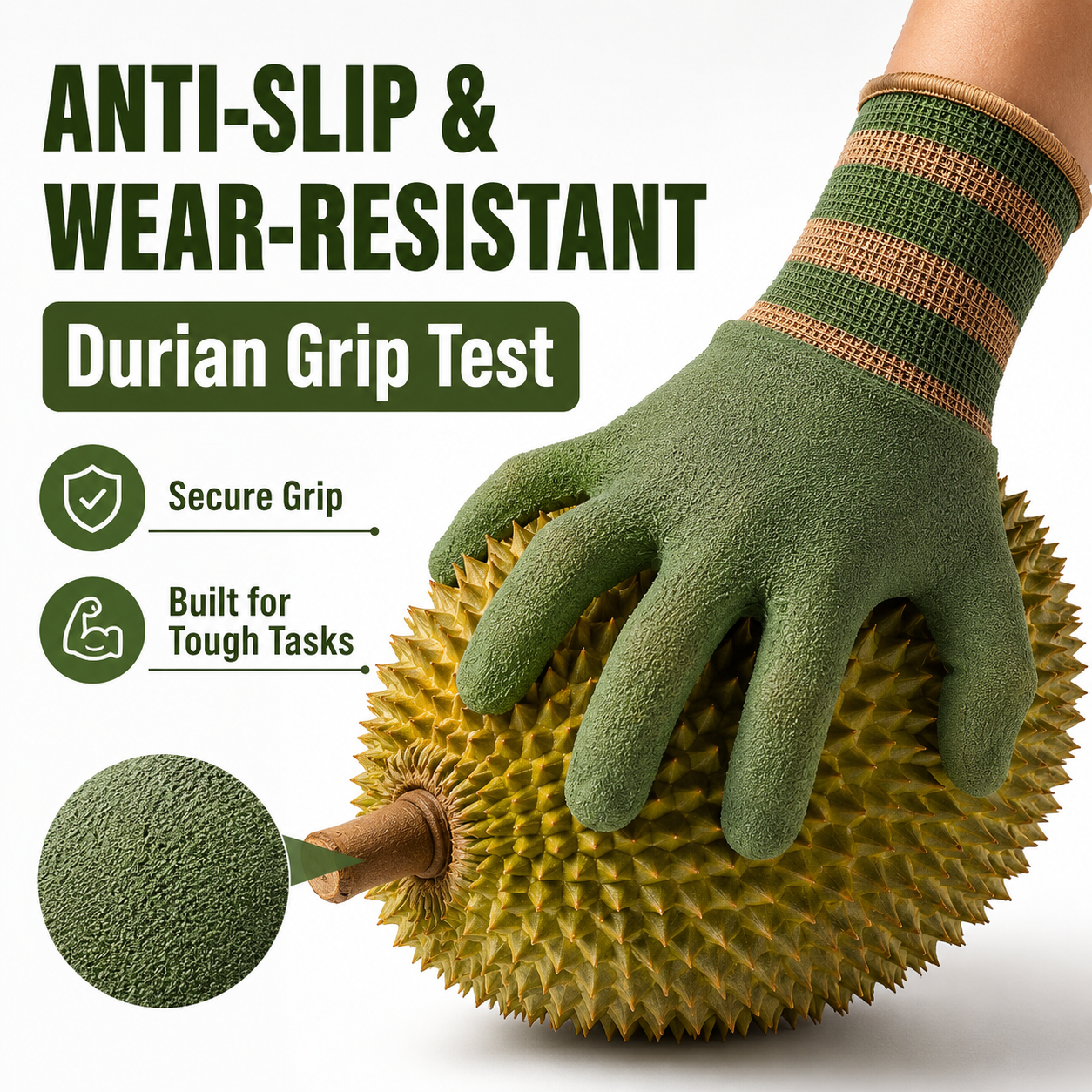 Vigoro® Heavy-Duty Waterproof Gardening & Work Gloves with Anti-Slip Rubber Grip
